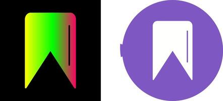 Unique Bookmark Icon Design vector
