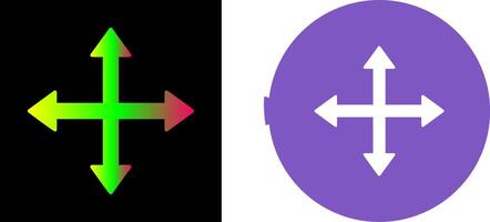 Unique Move Icon Design vector