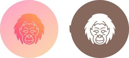 Orangutan Icon Design vector