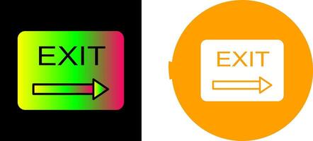 Unique Exit Icon Design vector