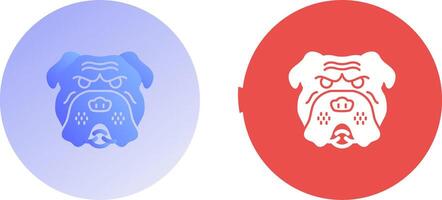 Bulldog Icon Design vector