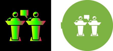 Debate Icon Design vector