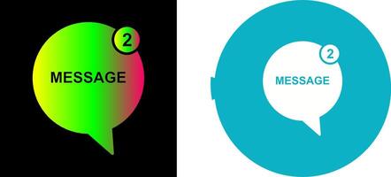 Message Bubbles Icon Design vector