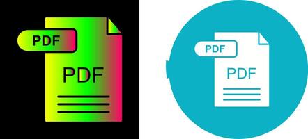 pdf icono diseño vector