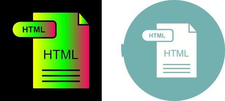 HTML Icon Design vector