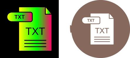 TXT Icon Design vector