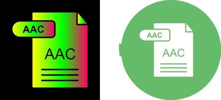 aac icono diseño vector