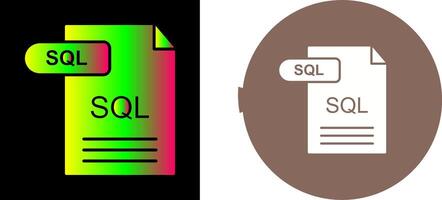 SQL Icon Design vector