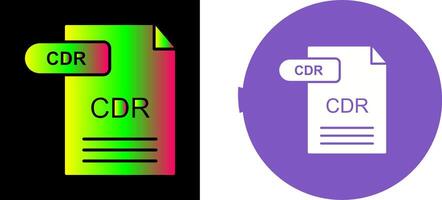 CDR Icon Design vector