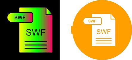 SWF Icon Design vector