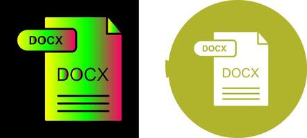 DOCX Icon Design vector