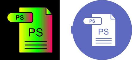 PS Icon Design vector