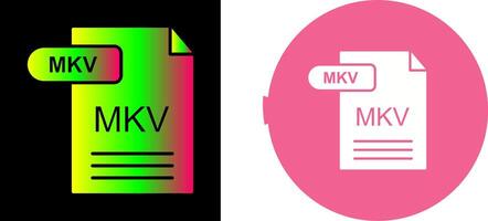 MKV Icon Design vector