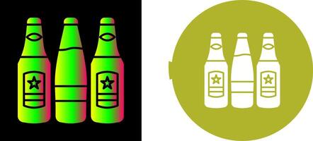 cerveza botellas icono diseño vector