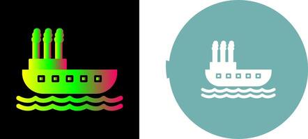 diseño de icono de barco de vapor vector