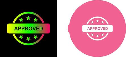 Approved Icon Design vector