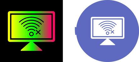 Disconnected Network Icon Design vector