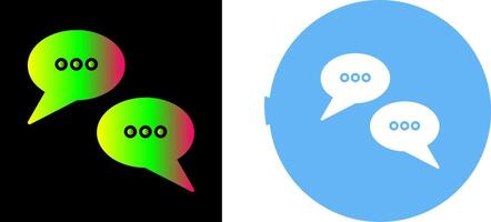 Conversation Bubbles Icon Design vector