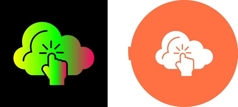 Cloud Computing Icon Design vector