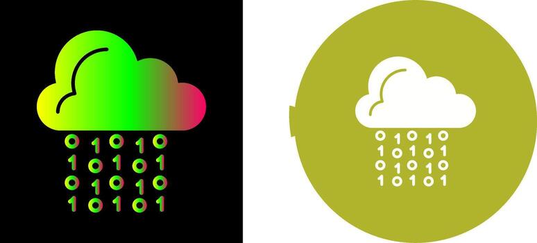 Cloud Coding Icon Design vector