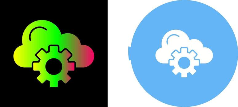 Cloud Computing Icon Design vector