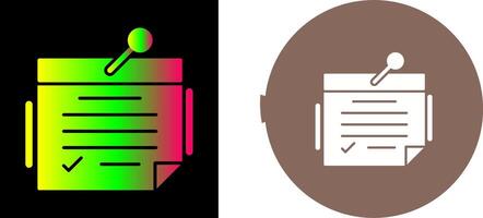Note Icon Design vector
