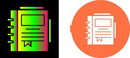 Spring Notebook Icon Design vector