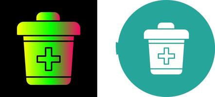 Dustbin Icon Design vector