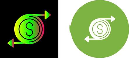 Money Flow Icon Design vector