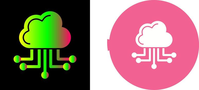 diseño de icono de computación en la nube vector