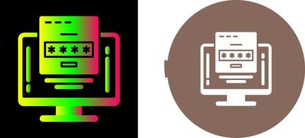 Password Icon Design vector