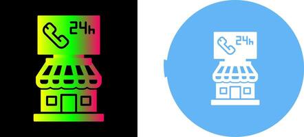 24 hours Icon Design vector