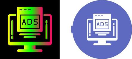 Digital Advertising Icon Design vector