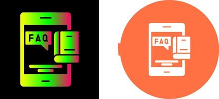 Faq Icon Design vector