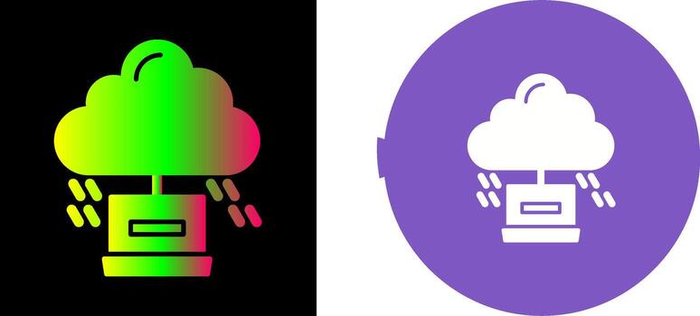 Cloud Computing Icon Design vector