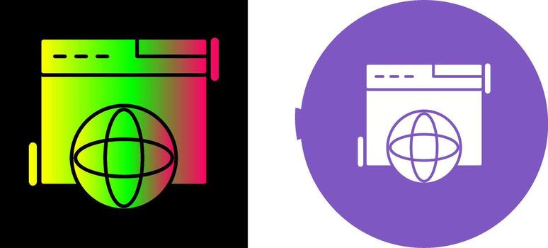 Browser Icon Design vector