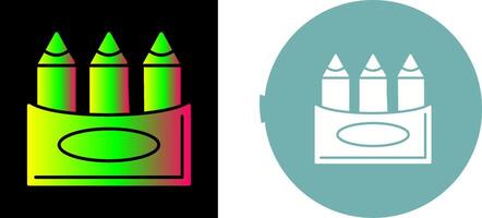 Crayons Icon Design vector