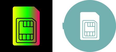 Sim Card Icon Design vector