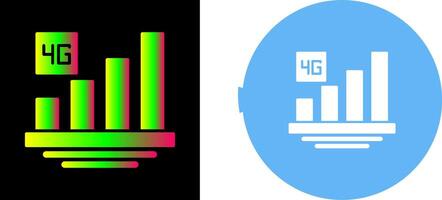 4G Icon Design vector