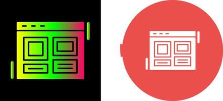 Layout Icon Design vector