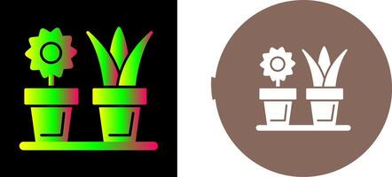 House Plants Icon Design vector