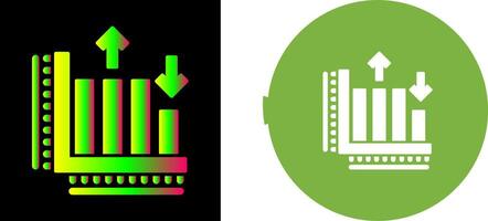 Bar Graph Icon Design vector