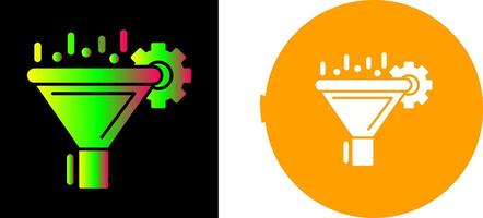 Filtering Icon Design vector