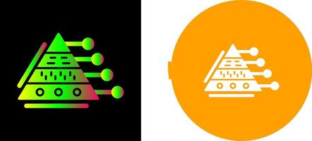 Pyramid Graph Icon Design vector