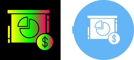 Pie Chart Icon Design vector