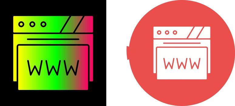 web navegador icono diseño vector