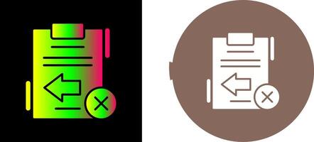 Return Failed Icon Design vector