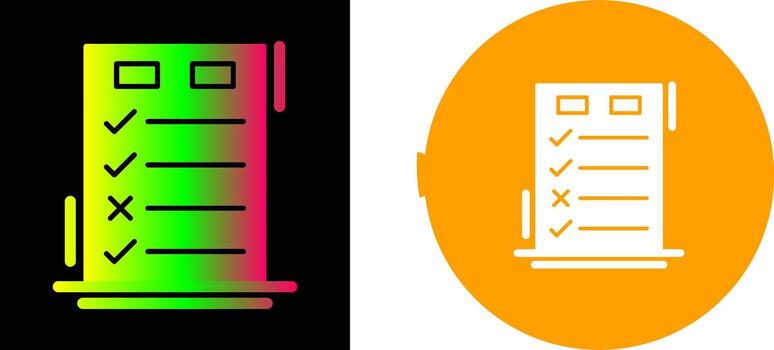 Today to Done CheckList Icon Design vector