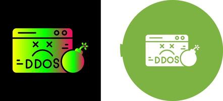 Ddos Icon Design vector