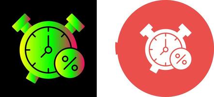 diseño de icono de reloj de alarma vector